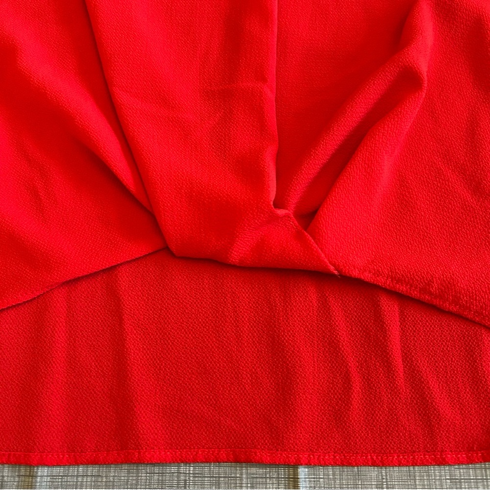 Women's Red Blouse - Picture 5 of 11